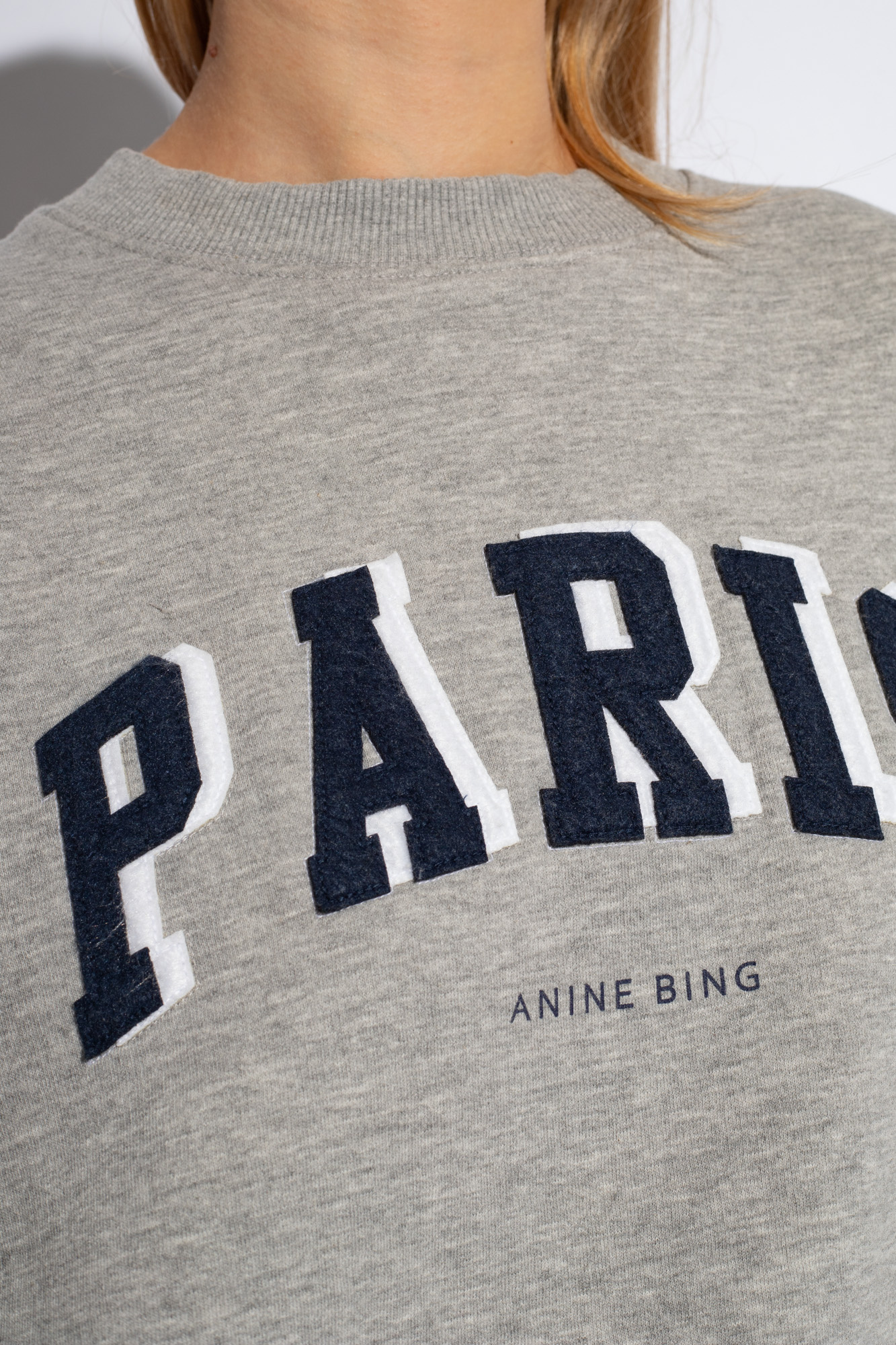 Grey Tyler sweatshirt with logo Anine Bing Vitkac Germany